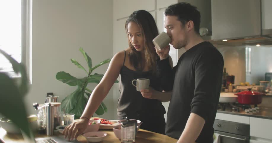 Couple In Kitchen