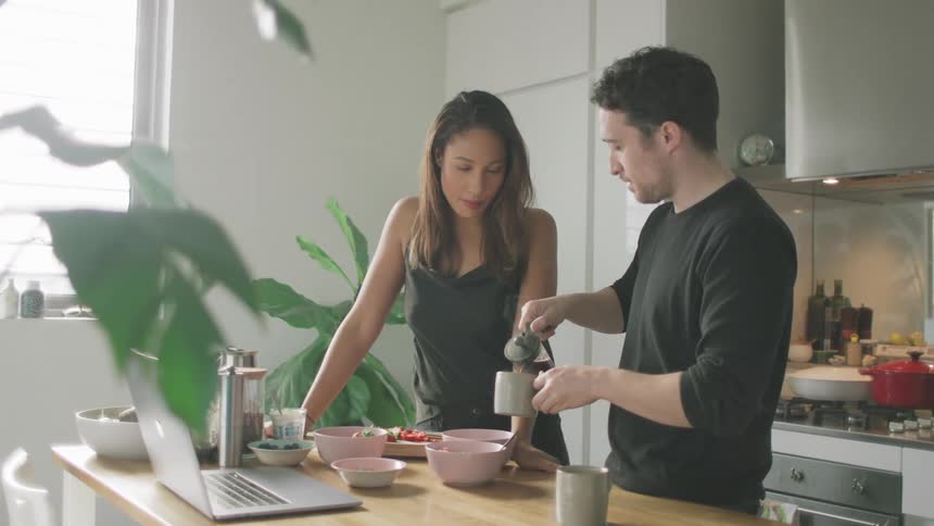 Couple In Kitchen
