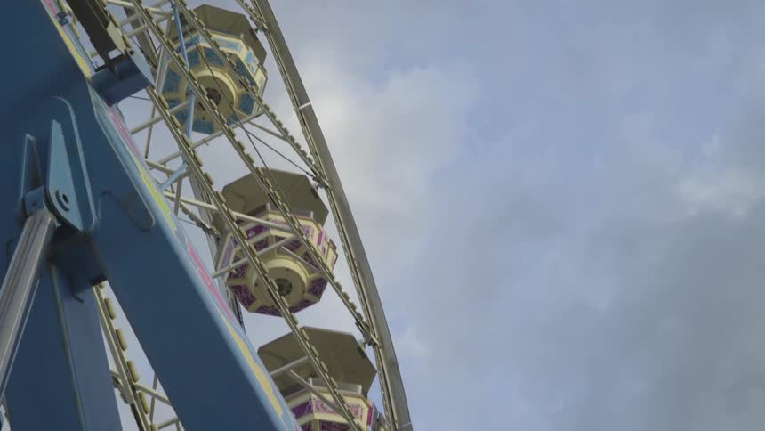 Ferris wheel as viewed from the ground