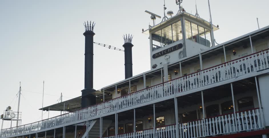 Ferry boat at a dock
