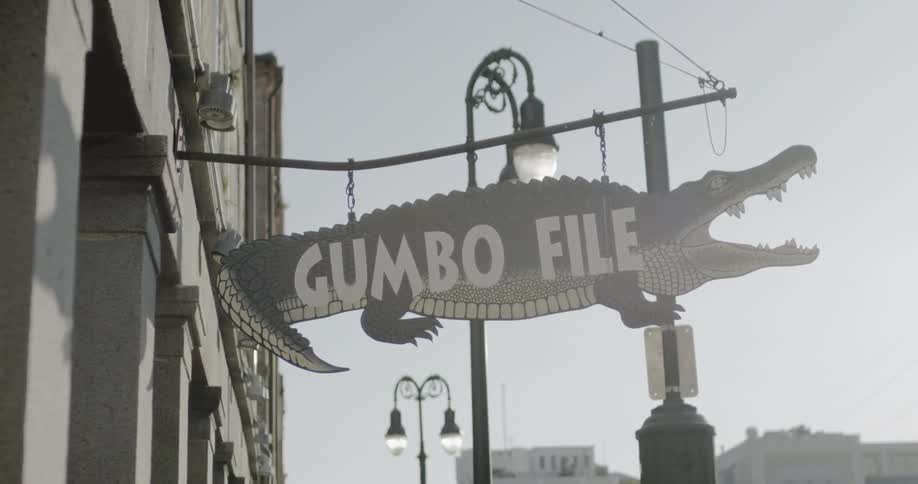 A store logo during the day