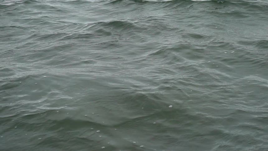 Ocean waves ripple and flow