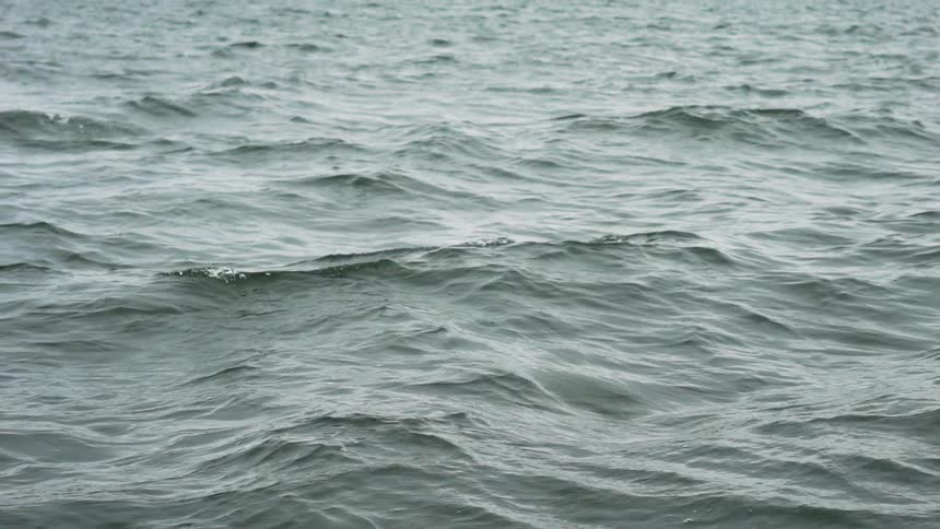 Choppy waves and wind on the ocean
