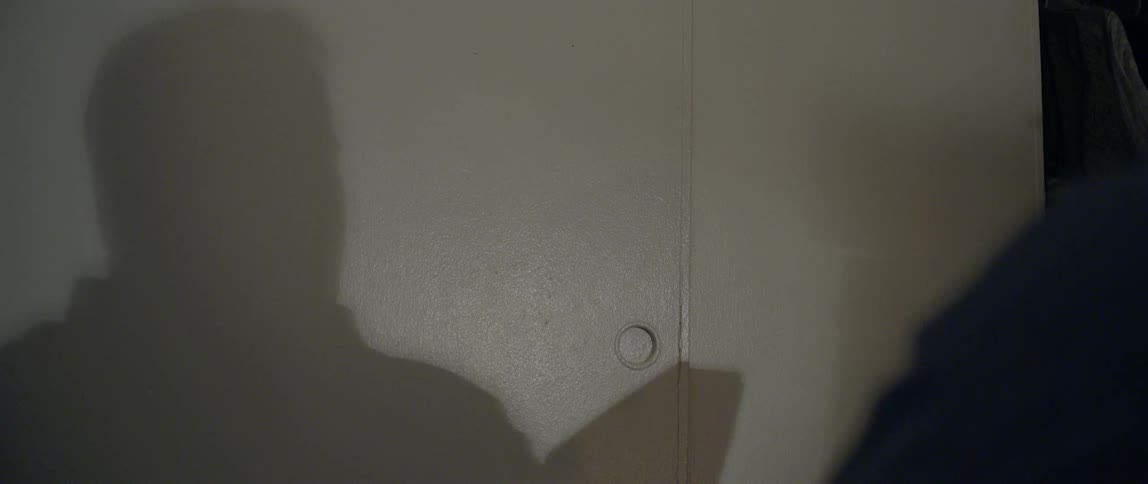 Shadow of person talking angrily