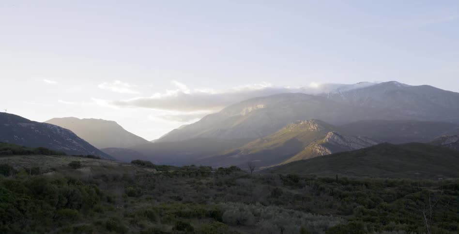 Open green mountainous region