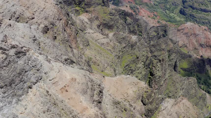A large surrounding cliffside