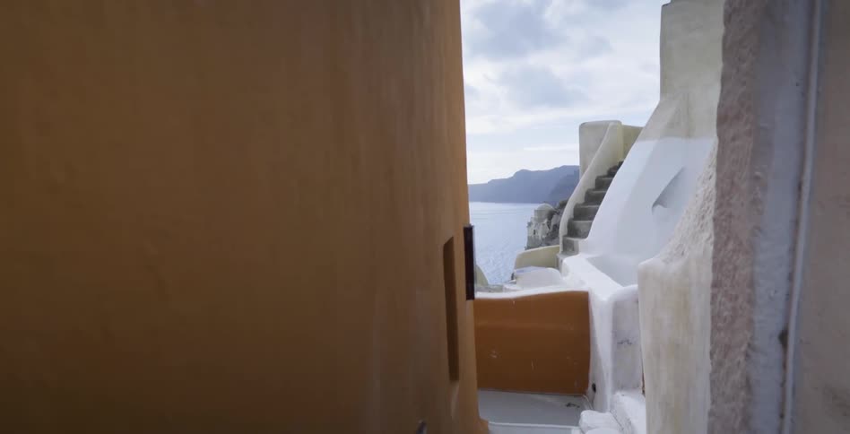 Woman Traveling Through Greece And Italy