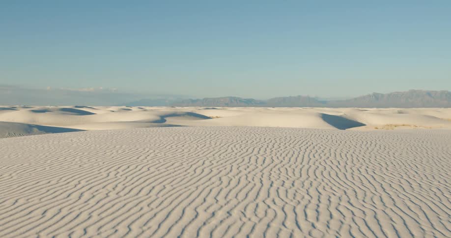 Ripples in the sand on a large desert plain