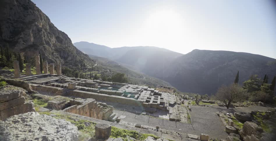 Old ruins are shown