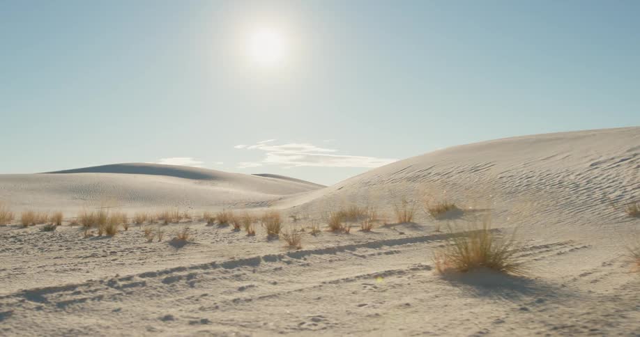 A desert with hills and vegetation