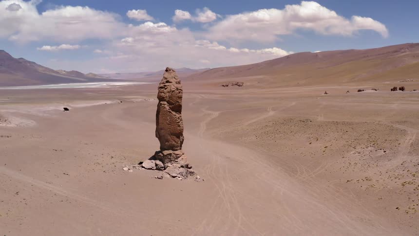 Rock formation in desert