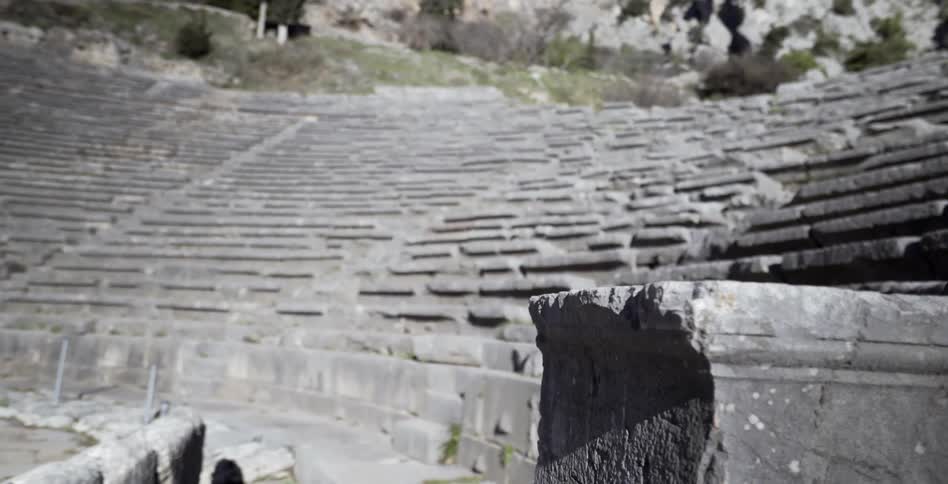 Ancient stone stadium seating
