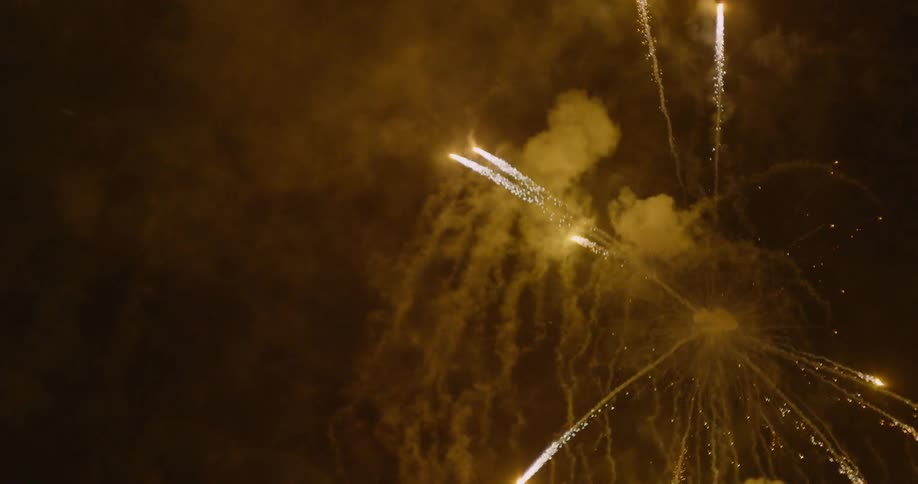 Fireworks exploding in the air