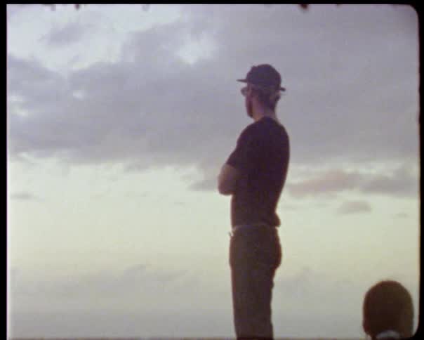 A man is standing outdoors