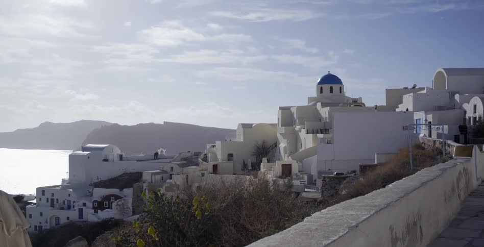 A city is shown during the day