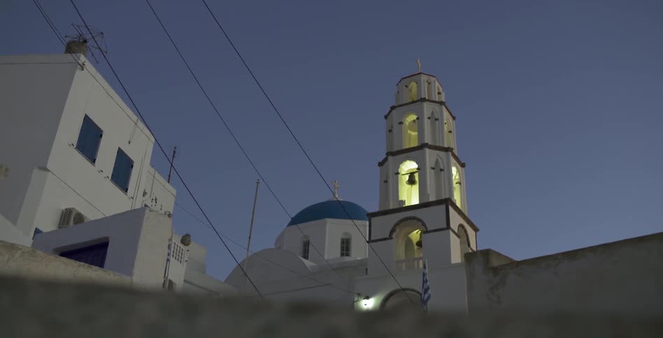 Lighthouse shown in the dusk