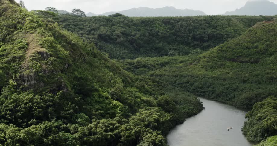 River flowing in the mountains