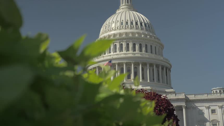 The camera is focused on the capitol building