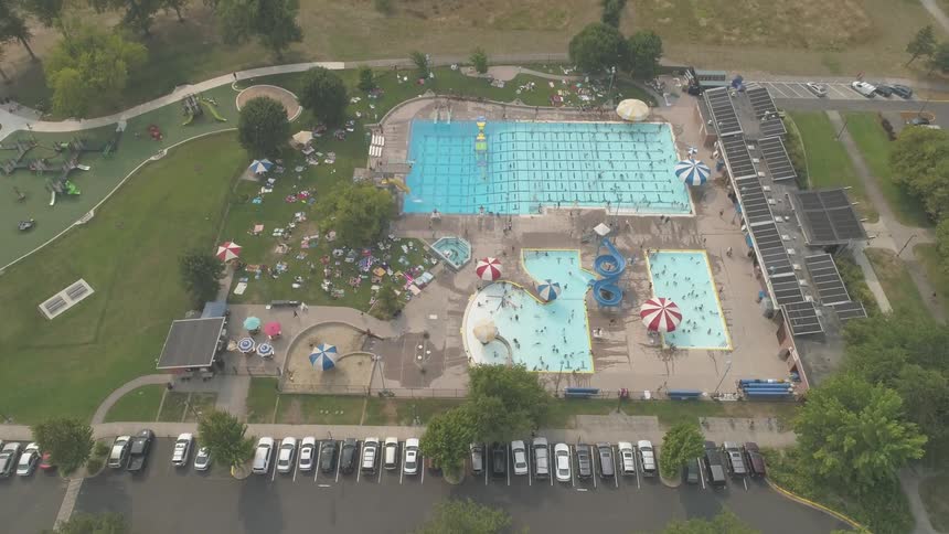 A large waterpark