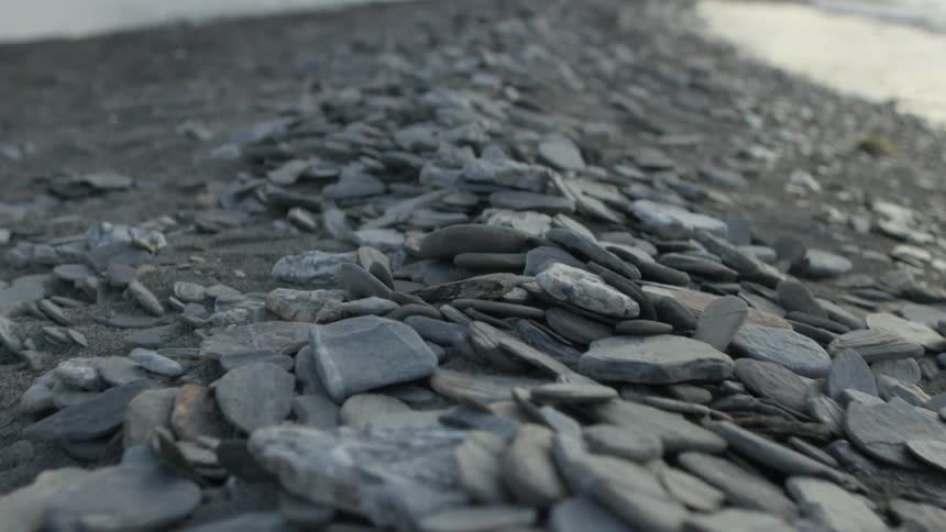 Slim rocks piled together