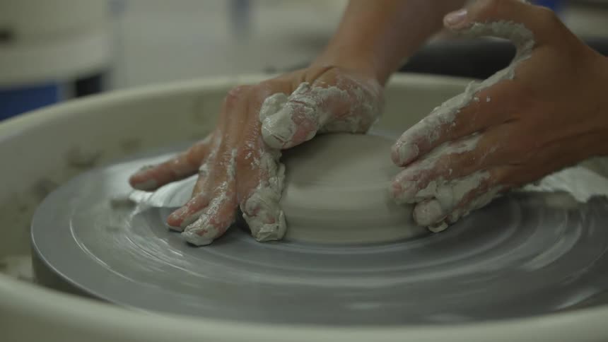Human shaping clay