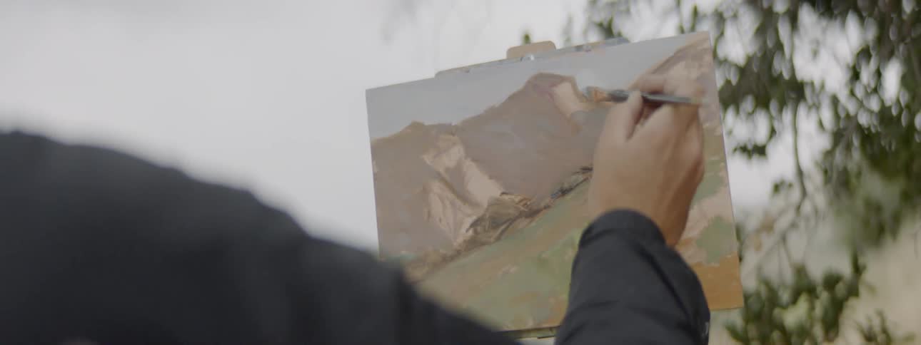 Person painting