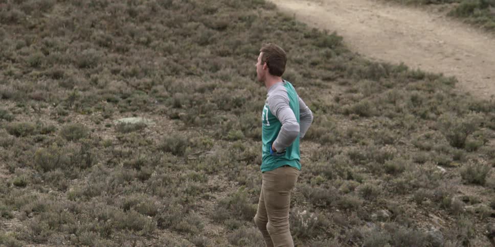 A person standing in a field