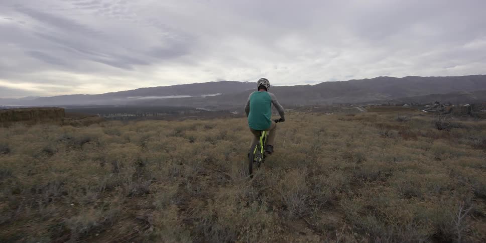 A person riding a bike