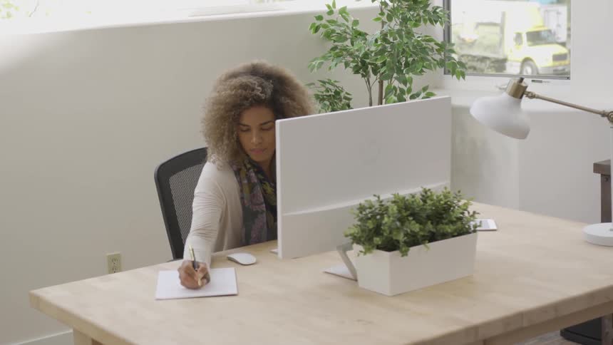 Girl sitting at a desk