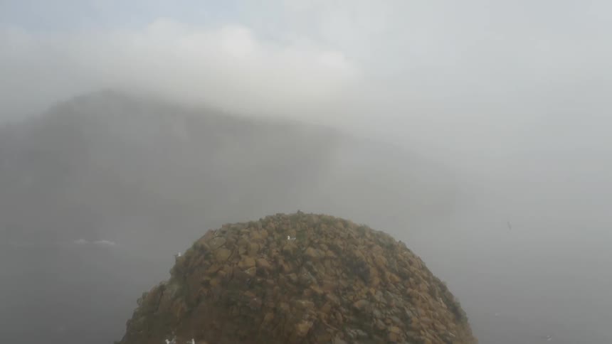 Aerial views of hills