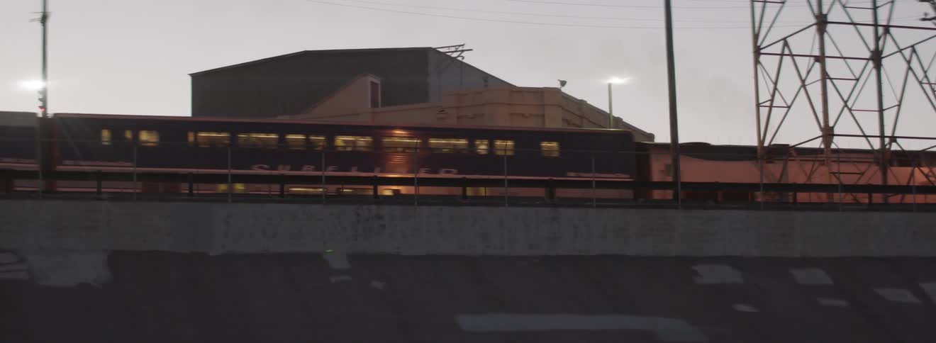A train driving