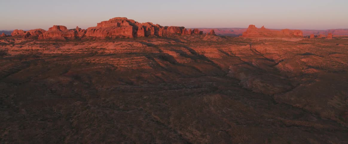 Canyon rocks at sunset