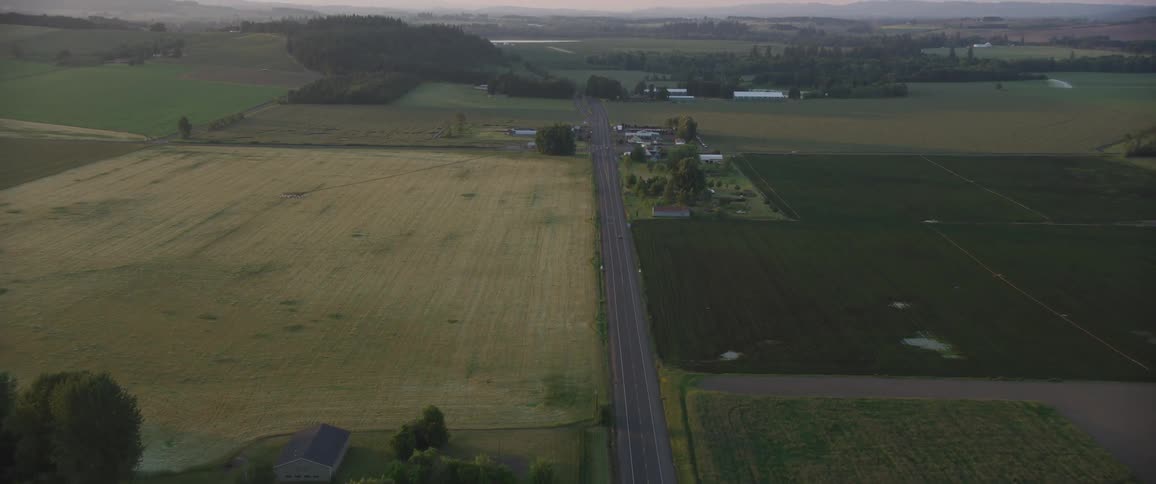 Landscape view of a rural area