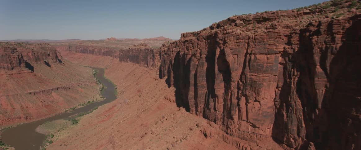 Canyons next to a river