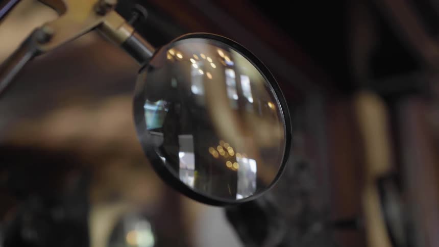 Magnifying glass on armature