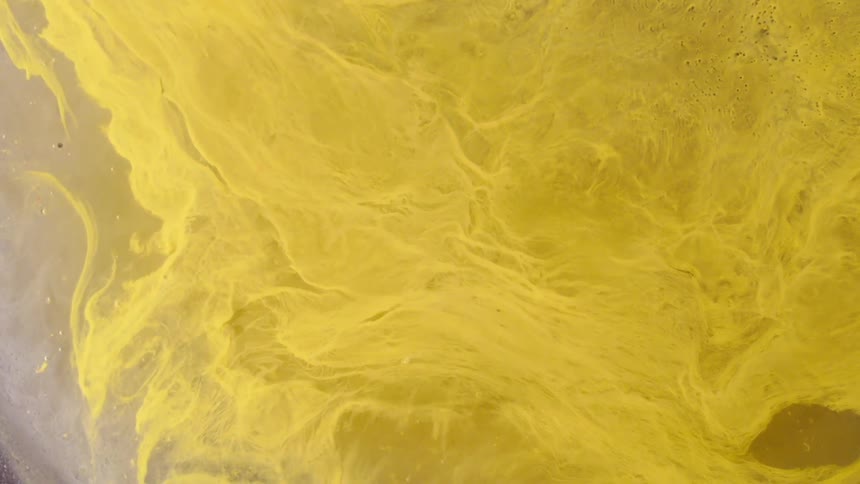 Abstract of yellow fluid