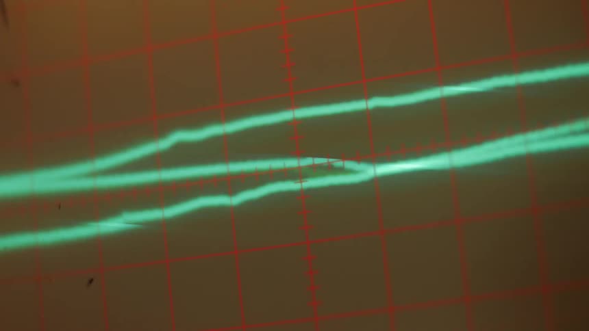A image on a monitor