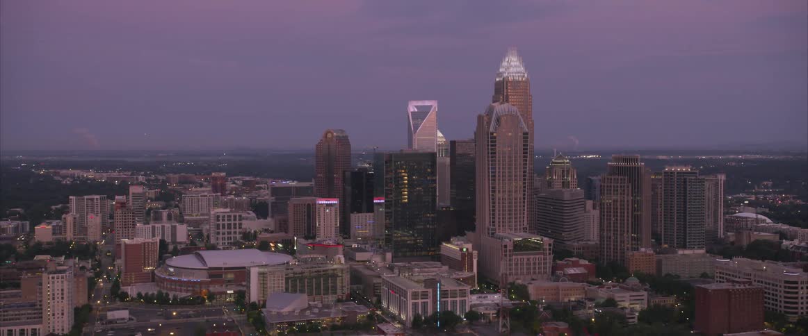 Cityscape at dusk