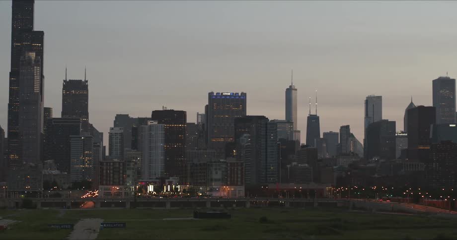Buildings and skyscrapers with the sky in the background