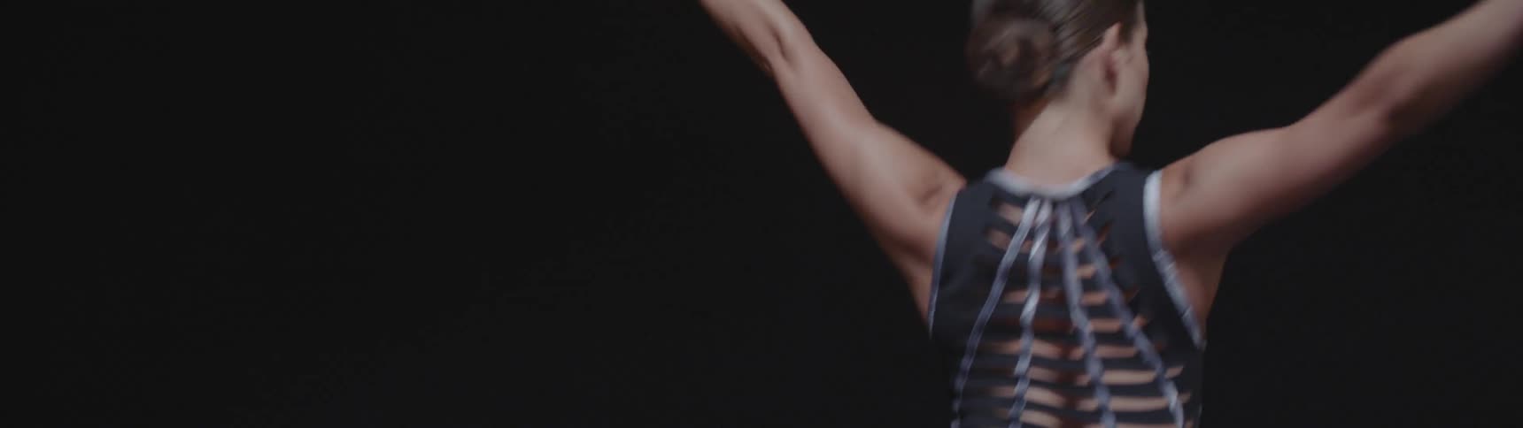 A young ballerina dances