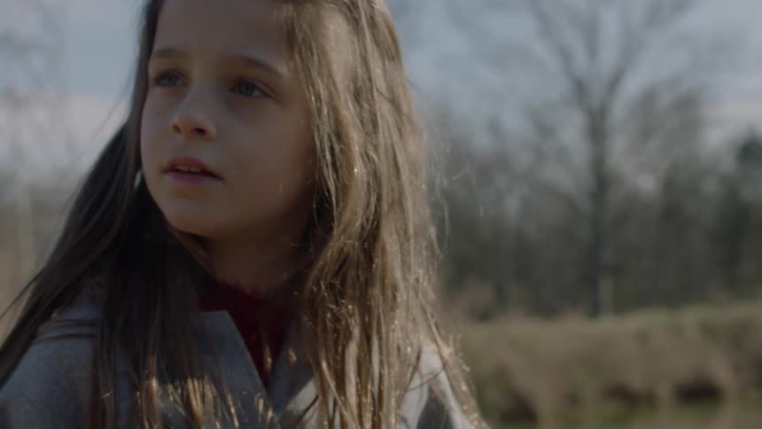 A child standing still