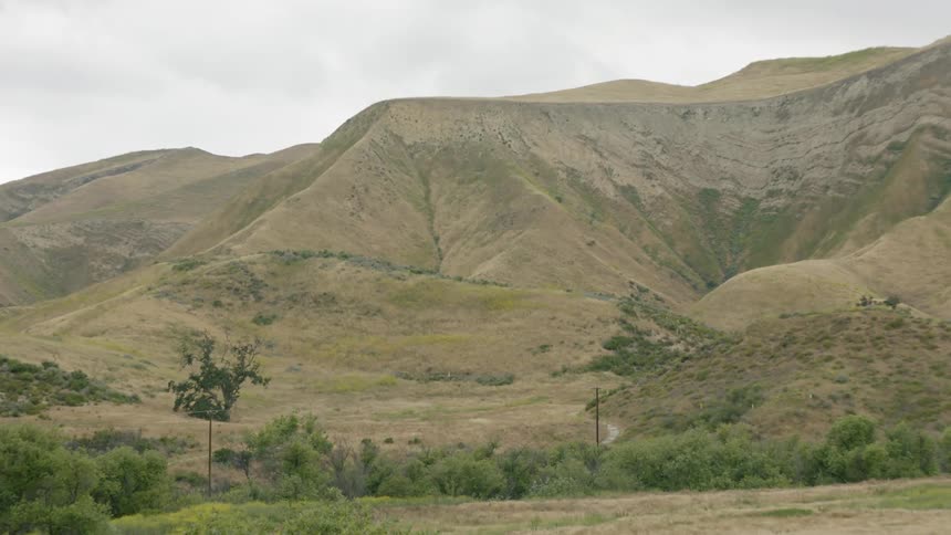 Landscape view of a hilly area