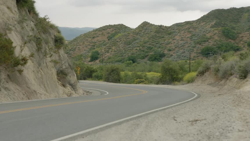 An uphill rural road