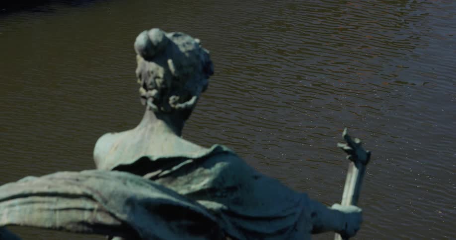 Statue near the river