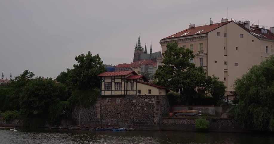 Building borders river