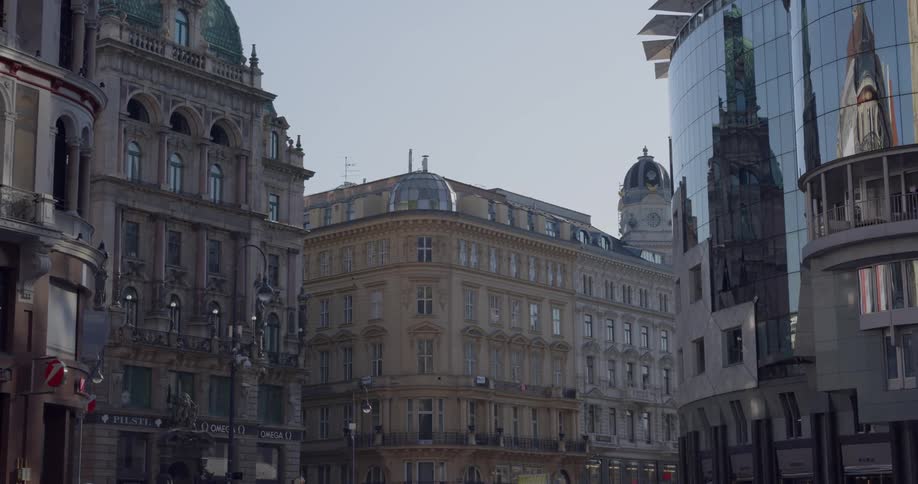 The city building has reflective windows