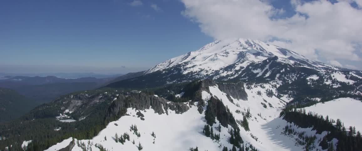 Snow covered mountains