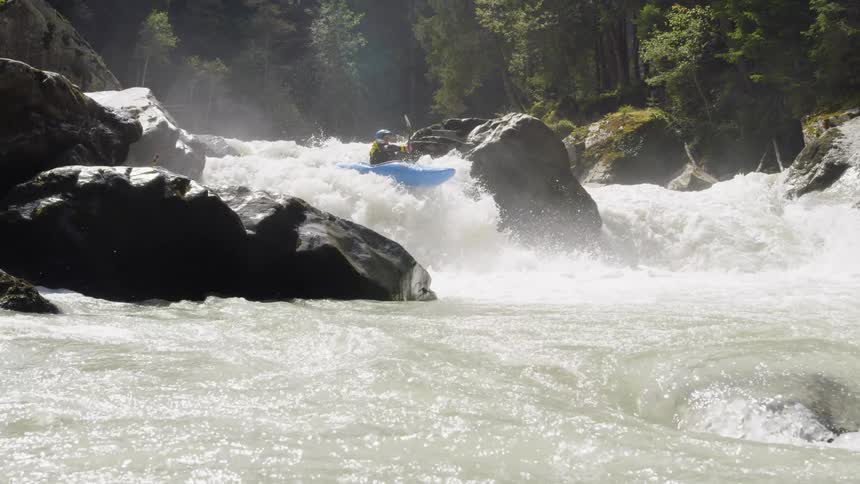 Person kayaking
