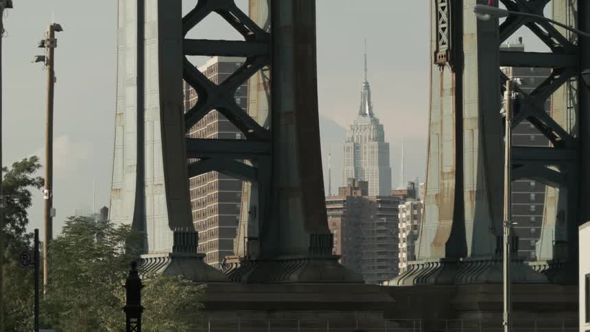 View of a tall tower in a city