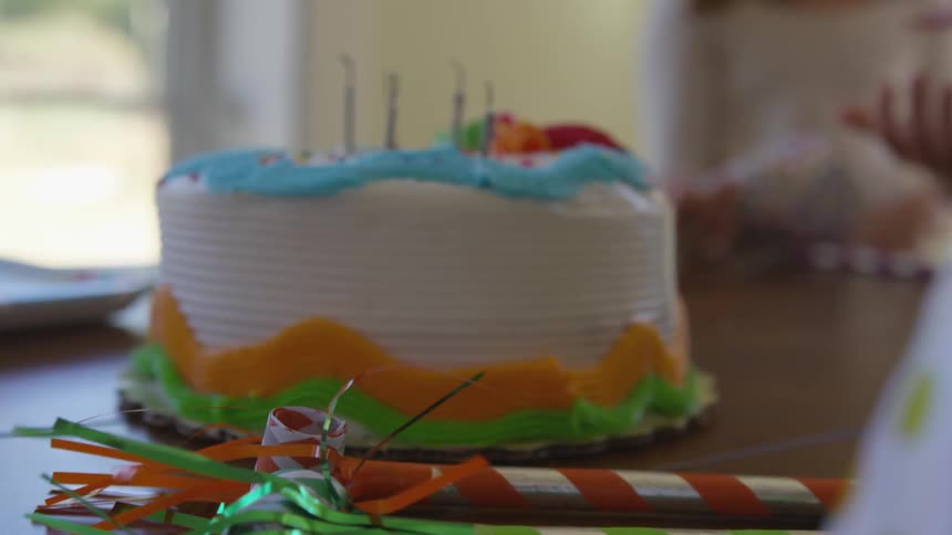 Birthday cake on a table